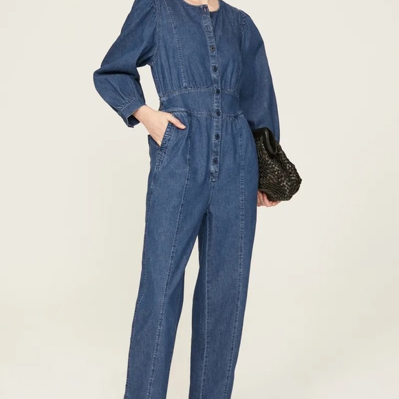Madewell straight Women's Denim Jumpsuit - Picture 1 of 14